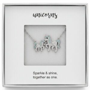Sparkle & Shine: Together As One Unicorn Necklace NEW IN BOX!